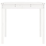 vidaXL Table de jardin blanc 121x82 5x76 cm bois massif de pin