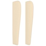 vidaXL Tête de lit avec oreilles Crème 163x23x118/128 cm Tissu