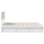 vidaXL Cadre de lit avec matelas Blanc 150 x 200 cm Pin massif