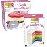 Kit Rainbow Cake + Cercle extensible inox