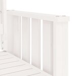 vidaXL Banc de jardin avec table 2 places blanc bois massif de pin