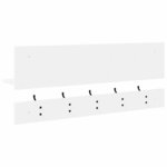 vidaXL Porte-manteau mural Blanc 90 x 15 x 36 cm Bois d'ingénierie