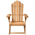 vidaXL Chaise Adirondack à bascule 2 Pièces Marron 100 x 77 x 99 cm
