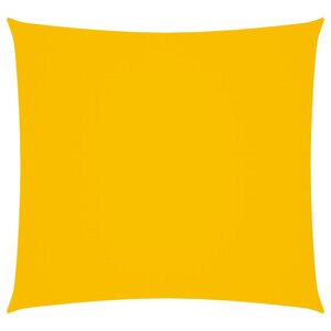 vidaXL Voile de parasol tissu oxford carré 5x5 m jaune