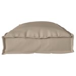 vidaXL Set de coussins de palette 2 Pièces Taupe 100 x 40 x 8 cm