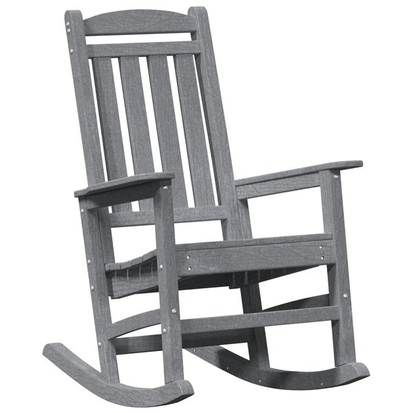 vidaXL Chaise Berçante de Jardin Gris clair 70 x 92 x 108 cm Plastique