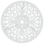 vidaXL Ensemble de bistro 3 Pièces Aluminium coulé Blanc