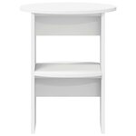 vidaXL Meuble d'appoint 2 pc Blanc Ø40 x 50 cm Bois d’ingénierie