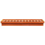 vidaXL Cadre de lit à LED cire marron 120x190 cm bois de pin massif