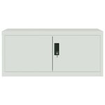 vidaXL Classeur gris clair 90x40x145 cm acier