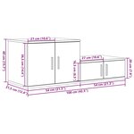 Armoire de rangement vidaXL Grise Sonoma 108x41x40 cm Bois d'ingénierie