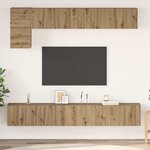 vidaXL Ensemble meuble TV 5 Pièces chêne artisanal 100 x 30 x 30 cm