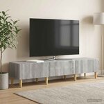 vidaXL Meuble TV Sonoma gris 147 x 34 5 x 30 cm Bois d'ingénierie