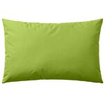 vidaXL Oreiller d'extérieur lot de 2 60 x 40 cm Vert pomme