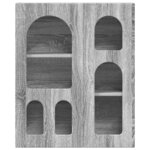 vidaXL Armoire suspendue avec étagère Gris Sonoma 59 x 20 x 71 5 cm