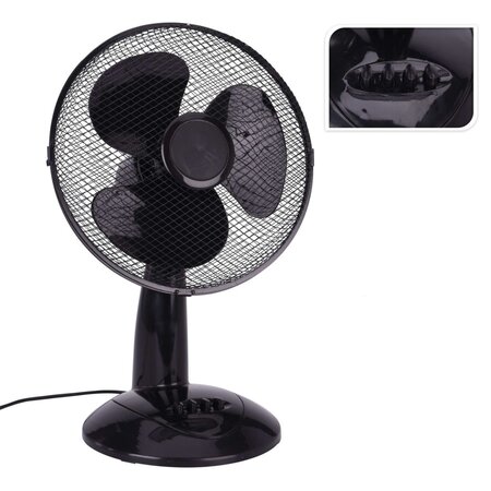 Excellent Electrics Ventilateur de table 45 W Noir