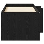 vidaXL Cadre de Lit Élevé pour Enfants 2 Pièces Chêne noir 90 x 190 cm