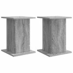 vidaXL Support de Plante 2 pc Sonoma gris 30 5 x 30 x 43 cm