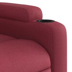 vidaXL Fauteuil de massage inclinable Rouge bordeaux Tissu