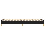 vidaXL Cadre de lit sans matelas noir 100x200 cm tissu
