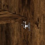 vidaXL Armoire de rangement chêne fumé 70x42 5x225cm bois d'ingénierie