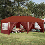 vidaXL Tente de fête pop-up 575 x 288 x 245 cm Terre cuite
