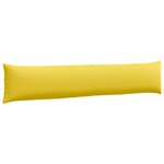 vidaXL Coussins de canapé 2 Pièces Jaune clair 200 x 40 cm tissu