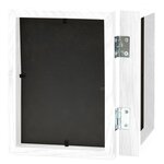 vidaXL Cadre photo dépliable en deux Blanc 2x(13x18 cm)