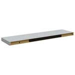 vidaXL Étagère murale flottante Gris béton 90x23 5x3 8 cm MDF