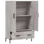 vidaXL Buffet haut sonoma gris 69 5x31x115 cm bois d'ingénierie