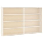 vidaXL Vitrine de collection en bois avec portes 60x8 5x37 cm