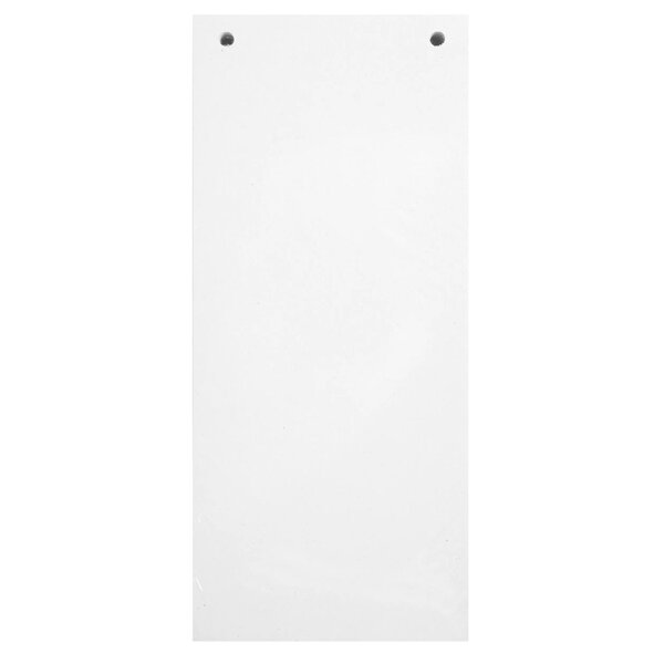 Paquet 100 Fiches Intercalaires Horizontales Unies Perforées - 105x240mm - Blanc - X 12 - Exacompta