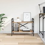 vidaXL Étagère Chêne artisanal 75 x 30 x 58 5 cm Bois d'ingénierie