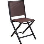 Chaise pliante en aluminium ida (lot de 2)