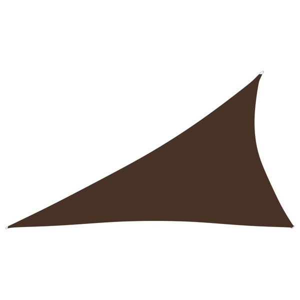 vidaXL Voile de parasol Tissu Oxford triangulaire 4x5x6 4 m Marron