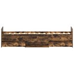 vidaXL Cadre de lit sans matelas chêne fumé 90x200 cm