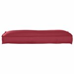 vidaXL Coussin pour dossier de palette Bordeaux 120 x 40 x 12 cm