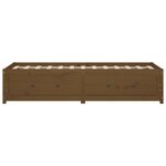 vidaXL Lit de jour sans matelas marron miel 80x200 cm bois pin massif
