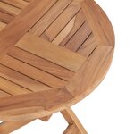 vidaXL Table pliable de jardin 45 cm Bois de teck solide