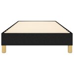 vidaXL Cadre de lit Noir 90x200 cm Tissu