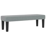 vidaXL Lit à ressorts avec matelas Gris clair 120 x 200 cm tissu