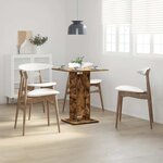 vidaXL Table de bistro Chêne fumé 60x60x75 cm Bois d'ingénierie