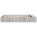 vidaXL Cadre de lit sonoma gris 140x190 cm bois d'ingénierie