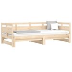 vidaXL Lit coulissant sans matelas bois de pin massif 2x(90x200) cm