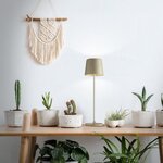 Lampe à poser LED Kaami Métal et plastique - Cappuccino - 2W - IP44