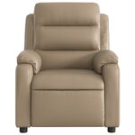 vidaXL Fauteuil de massage inclinable Cappuccino Similicuir