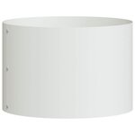 vidaXL Pots de jardin 5 Pièces Blanc 30 x 30 x 20 cm Acier