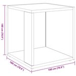 vidaXL Table d'appoint Sonoma gris 33x33x34 5 cm Bois d'ingénierie