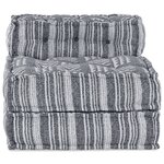 Pouf modulaire vidaXL Gris 70x70x54 en tissu