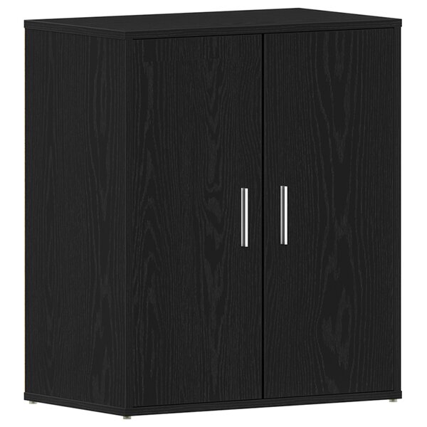 Armoire à chaussures vidaXL en chêne noir 60x35x70 cm en bois d'ingénierie